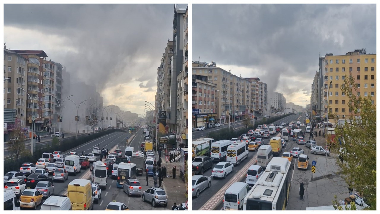 Diyarbakır’da ağır hasarlı bina yıkım sırasında çöktü